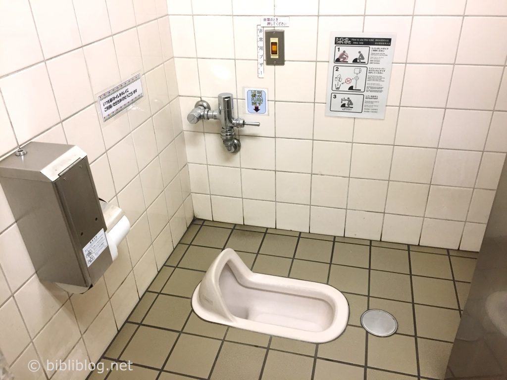 Les toilettes publiques.